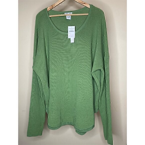 Sweet Romeo Classic Pullover Sweater Size 3X Avocado Green - Picture 7 of 16